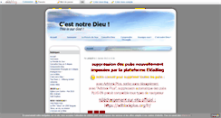 Desktop Screenshot of c-est-notre-dieu.com